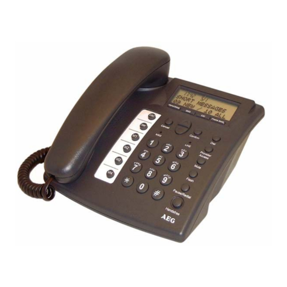 AEG ASCONA SMS Handbücher