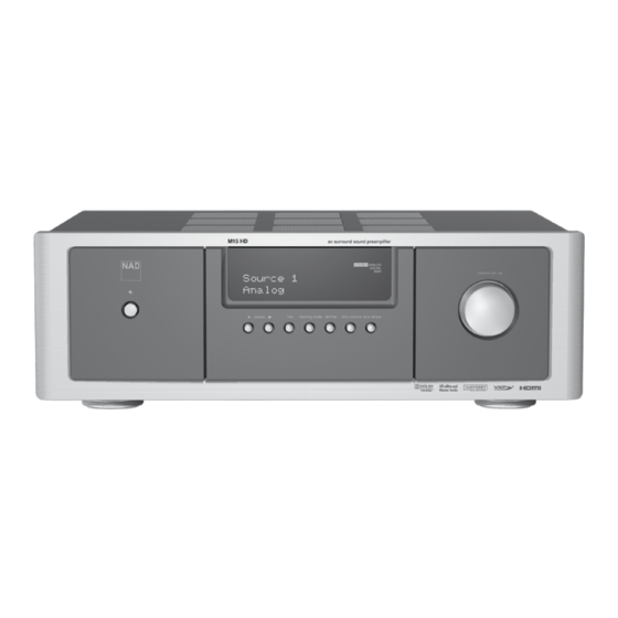 NAD M15HD Handbücher