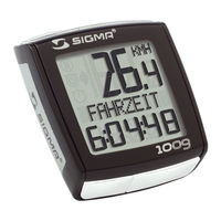 Sigma BC 1009 Bedienungsanleitung
