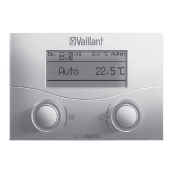 Vaillant calorMATIC 430f Handbücher