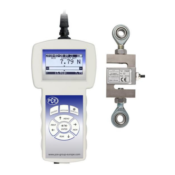 PCE Instruments PCE-FG 200 Handbücher