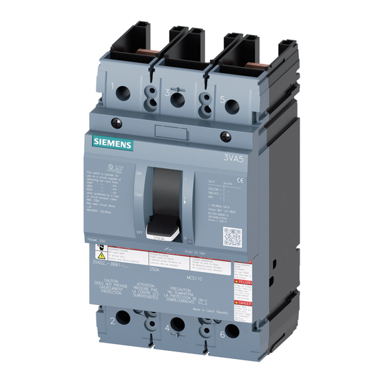 Siemens 3VA Handbücher