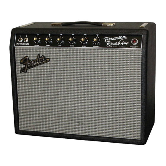 Fender 65 Princeton Reverb Amp Handbücher