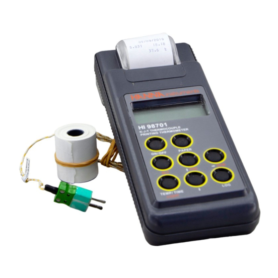 Hanna Instruments HI98701 Handbücher