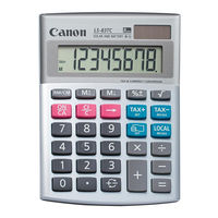 Canon LS-83TC Bedienungsanleitung