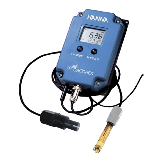 Hanna Instruments COMBO GROCHEK HI 991404 Handbücher