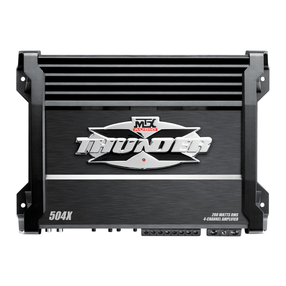 MTX Audio XTHUNDER X504 Handbücher