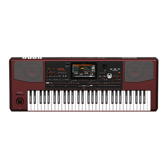 Korg Pa1000 Handbücher