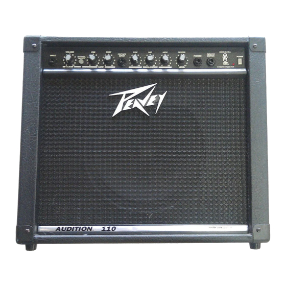 Peavey AUDITION 110 Handbücher