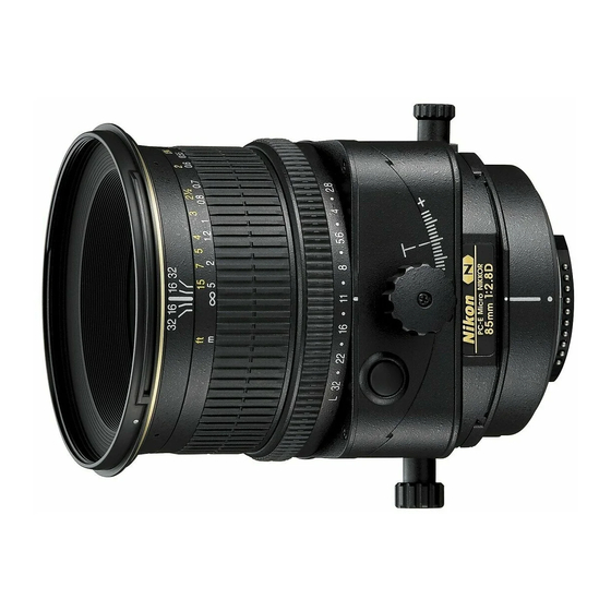 Nikon PC Micro-Nikkor 85mm f/2.8D Handbücher