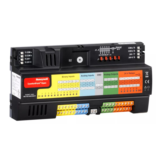 HONEYWELL COMFORTPOINT OPEN CPO-PC-6A MONTAGEANWEISUNG Pdf ...
