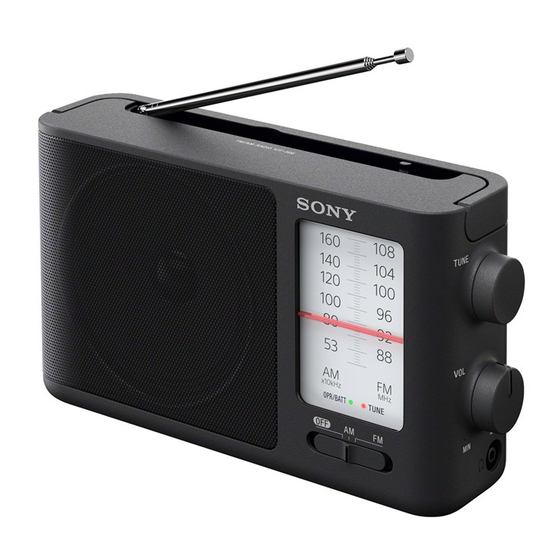 Sony ICF-506 Handbücher