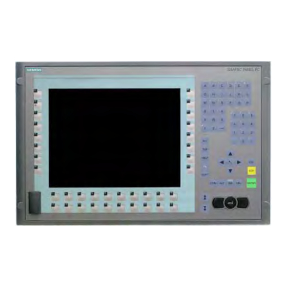 Siemens SIMATIC PC Panel 477 Handbücher