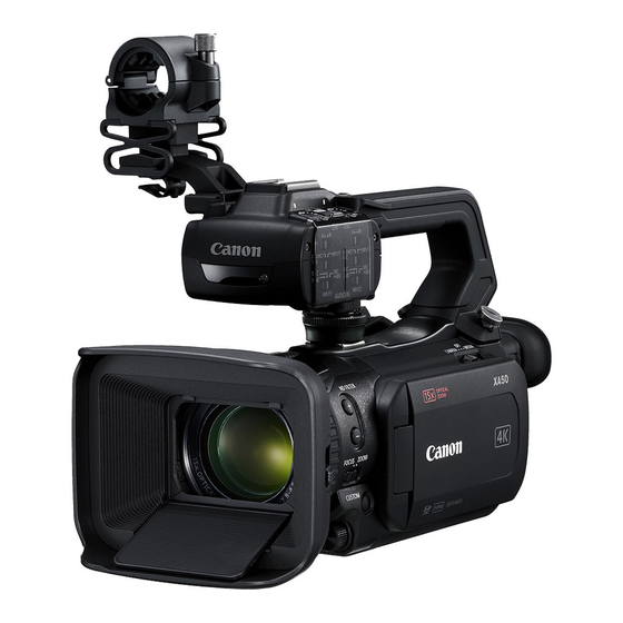 Canon XA50 Handbücher