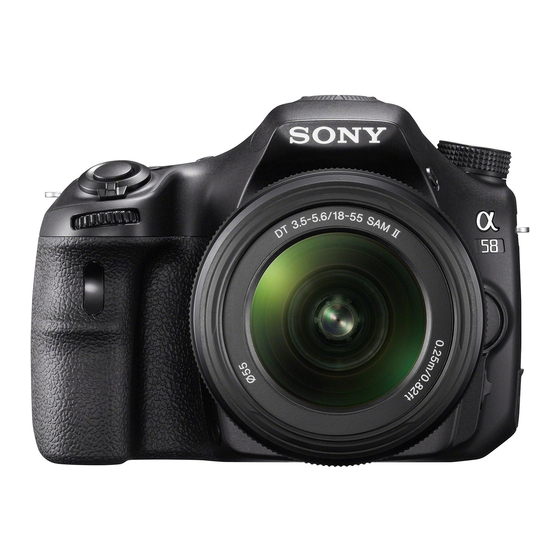 Sony SLT-A58 Handbücher
