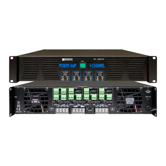 Phoenix PA-4240 FX Handbücher