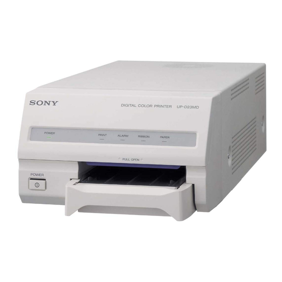 Sony UP-D23MD Handbücher