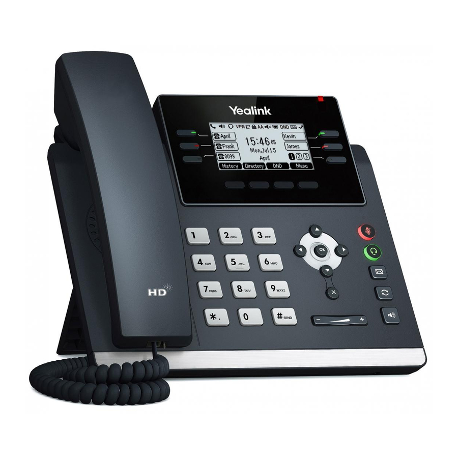 Yealink SIP-T42U Handbücher
