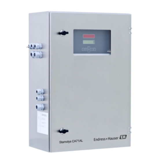 Endress+Hauser Stamolys CA71AL Handbücher