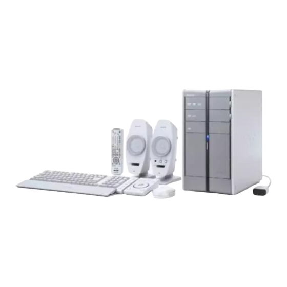 Sony PCV-RZ-Serie Handbücher