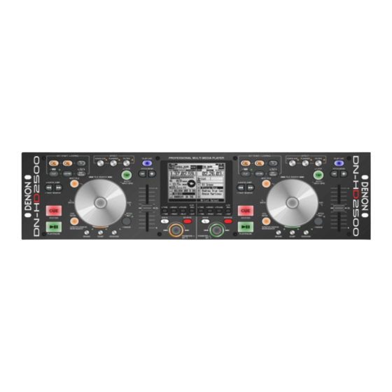 Denon DN-HD2500 Handbücher