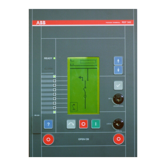 ABB REF542 Handbücher