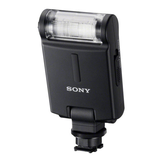Sony HVL-F20AM Handbücher