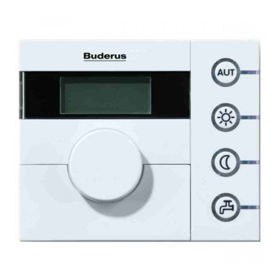 Buderus Logamatic EMS RC25 Handbücher