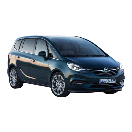 Opel Zafira 2015 Handbücher