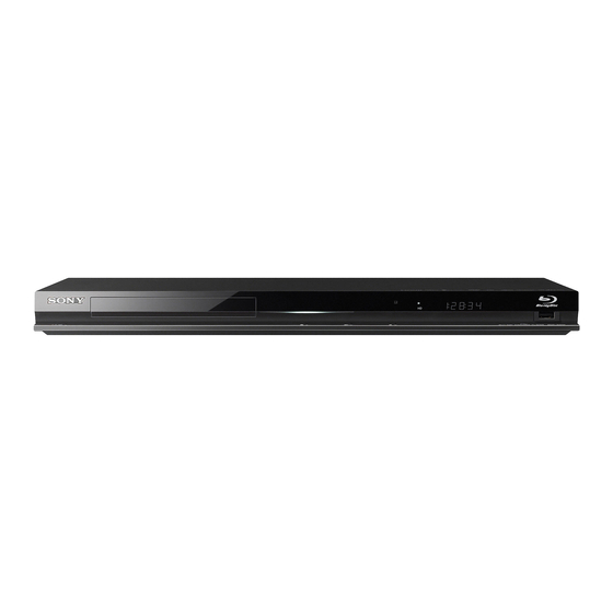 Sony BDP-S370 Handbücher