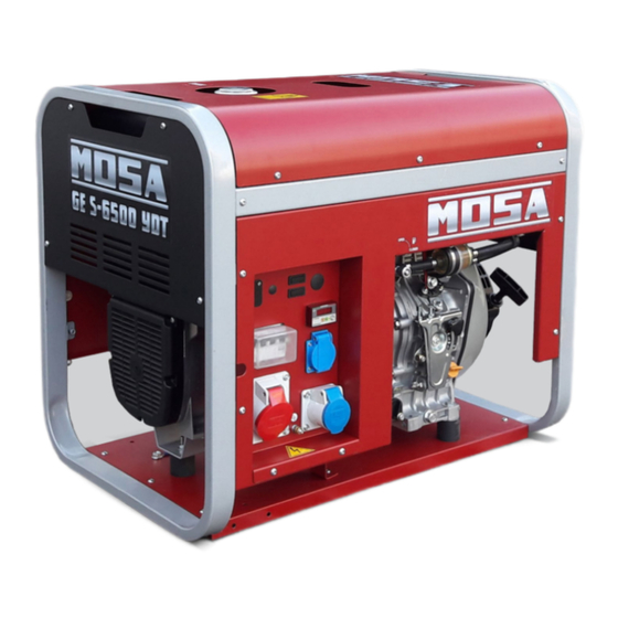 Mosa GE S-6000 YDM Handbücher