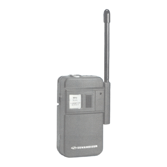 Sennheiser SK 1013-6 Handbücher