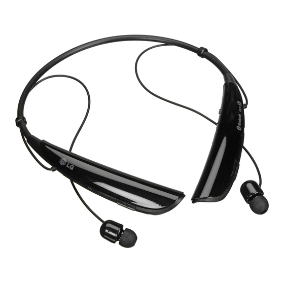 LG Tone Pro HBS-750 Handbücher