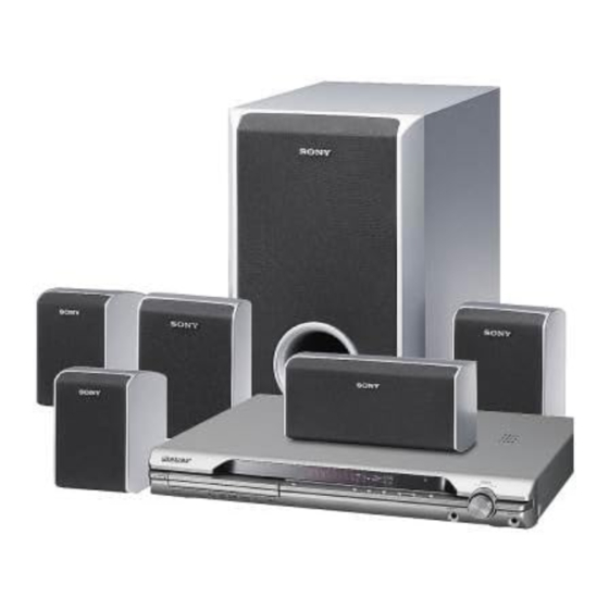 Sony dav-dz110 Handbücher