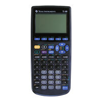 Texas Instruments TI-89 Benutzerhandbuch