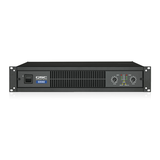 QSC CX series Handbücher