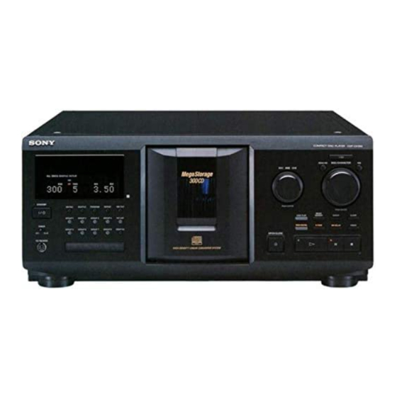 Sony CDP-CX350 Handbücher