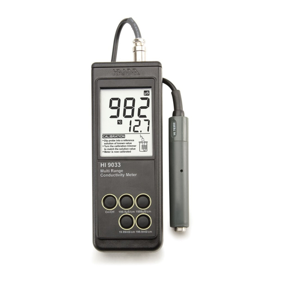Hanna Instruments HI 9033 Handbücher