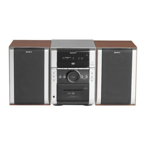 Sony CMT-DX2D Handbücher