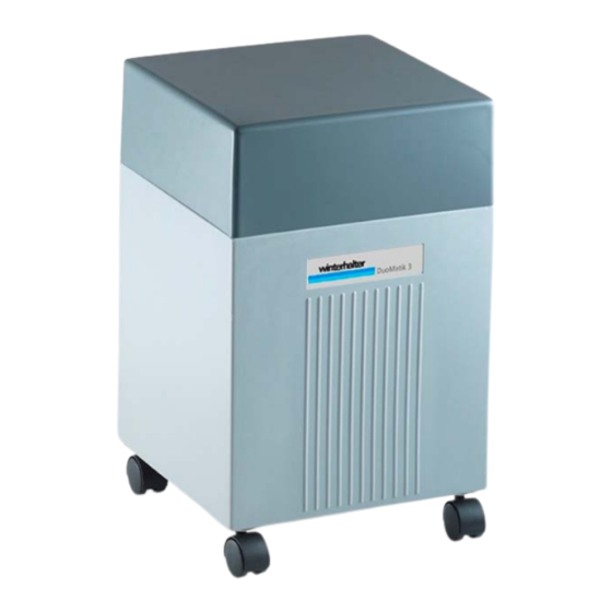 Winterhalter DuoMatik 3 Handbücher