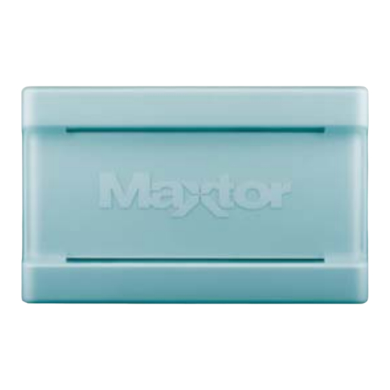 Maxtor ONETOUCH III Handbücher