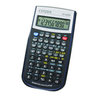 Citizen SR-260N Anweisungshandbuch