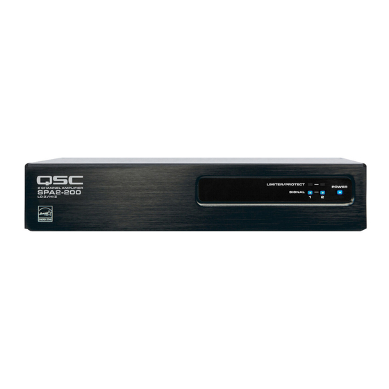 QSC SPA2-60 Handbücher