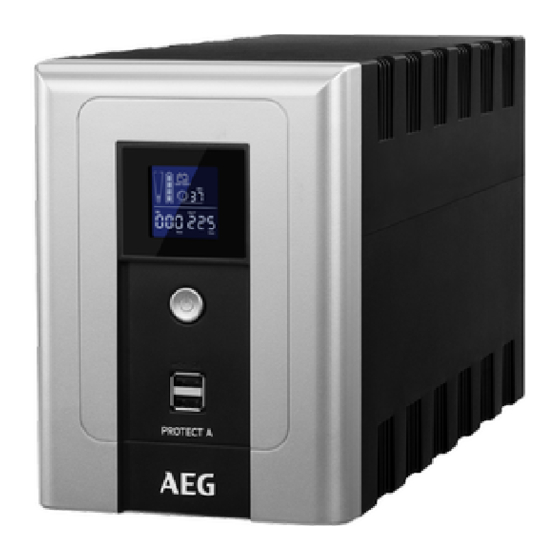 AEG Protect A 500 LCD Handbücher