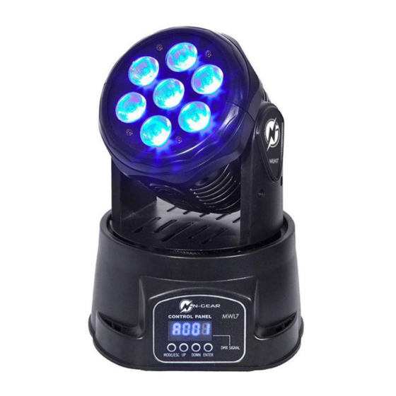 N-Gear MOVE WASH LIGHT 7 Handbücher