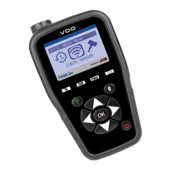 VDO TPMS Go Handbücher