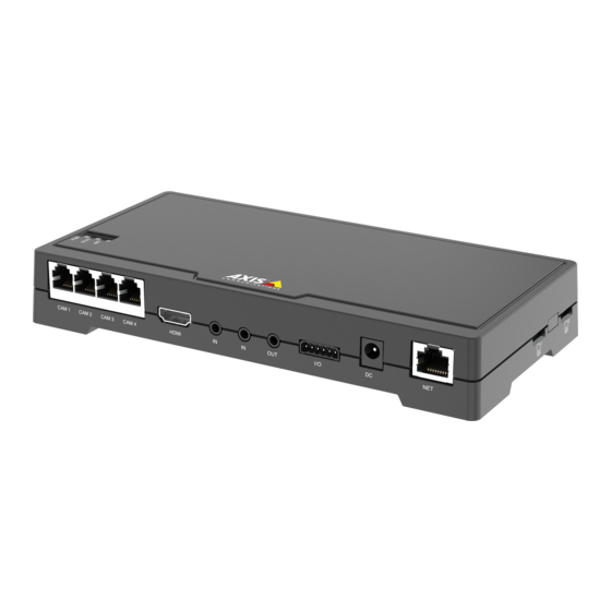 Axis Communications FA54 Handbücher