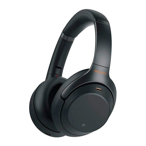 Sony WH-1000XM3 Handbücher