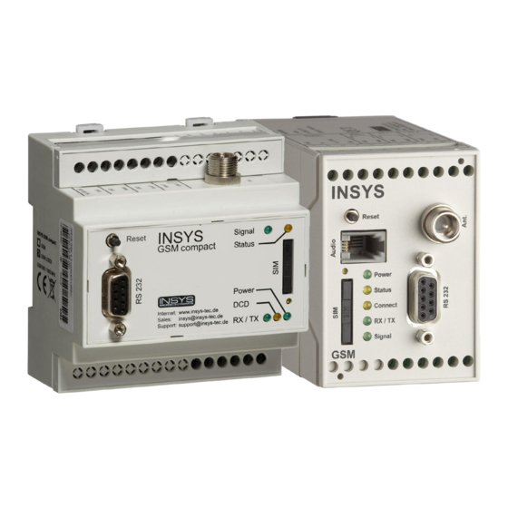 INSYS GSM 4.3 Handbücher