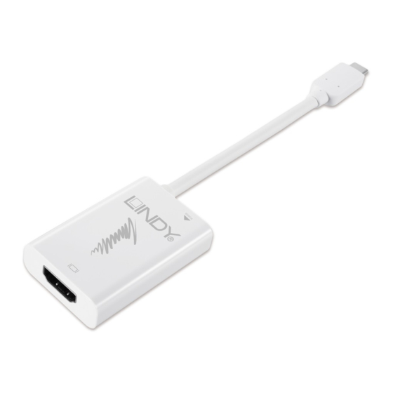 Lindy USB 3.1 Typ C Handbücher
